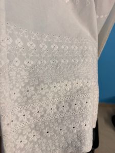 White Chikankari Palazzos