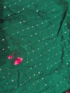 Green Sequined Punjabi shrara suit