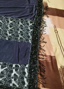 beautiful lycra sari with blouse