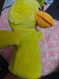 Soft Yellow Duck hand puppet