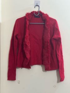 Buy Anyone Stylish Cold Shoulder and red Sweater
