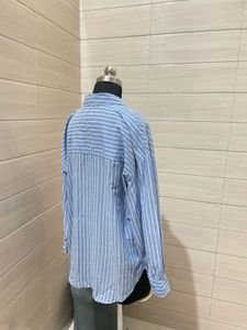 H&amp;M Oversized Striped  Blouse