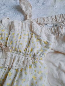 Floral Lace Trim Cami Top