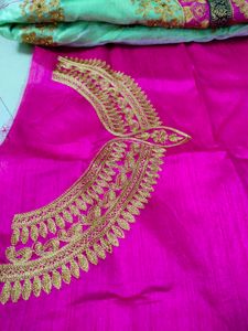 lehnga choli with unstitched blouse material