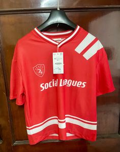 Zara Social Leagues Red Graphic jersey