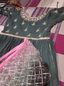 Designer Embellished Anarkali Gown