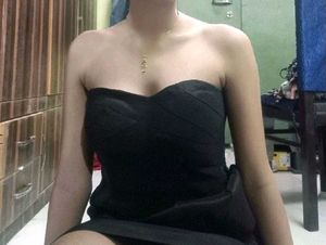 Elegant Black Strapless Dress