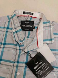 Reeborn Brand New Men's Plaid Long Sleeve Shirt