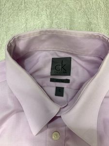 Calvin Klein Men's Lavender Slim Fit Shirt