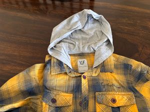 Boys Flannel Hooded Shirt