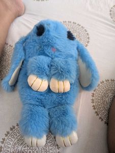 Cute Blue Bunny &amp; Rainbow Unicorn Plush Toys