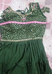 Mehendi Green Peplum Sharara Set