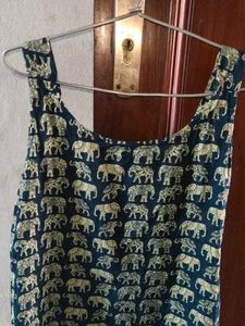 Cute Elephant Print Tank Top