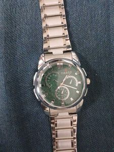 Tissot  luxury Green Dial Chronograph Watch