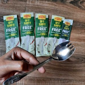Brand New Set of 6 Sporks (Spoon + Fork)