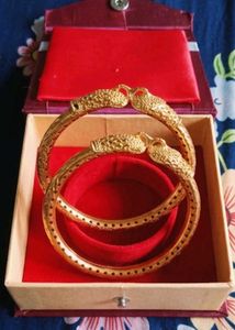 luxury Gold Peacock bangles
