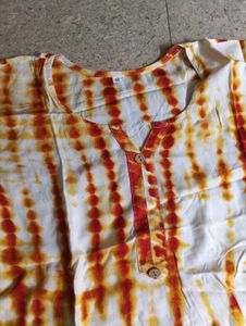 Boho Tie-Dye Top &amp; Yellow Skirt Set