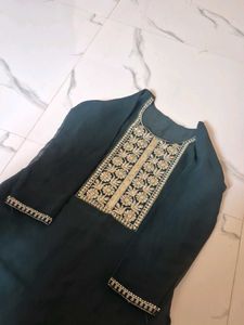 Elegant Dark Green Kurti