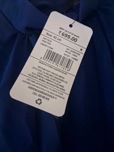 Shein Royal Blue Bell Sleeve Top