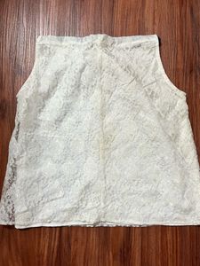White Net Top