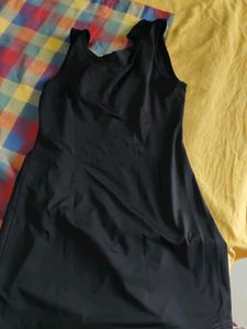 Ginger Elegant Black Cowl Neck Dress