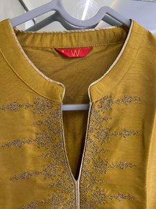 W Raw Silk Kurta