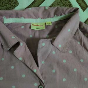 Cute Polka Dot Night Suit