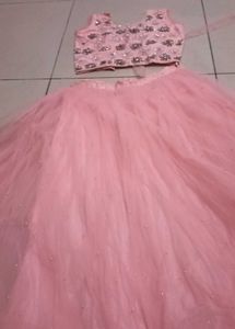 Pink Embellished Lehenga Choli