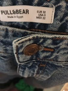 Wide Leg Blue Denim Jeans