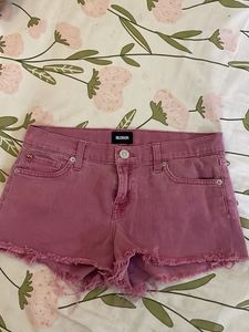 Hudson Pink Denim Shorts