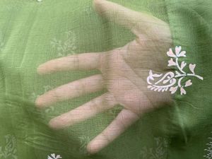 Green Saree With matching Blouse