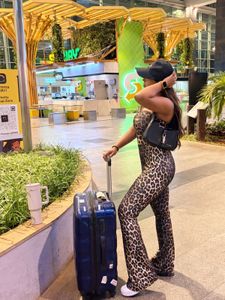 Leopard Print Strapless Jumpsuit