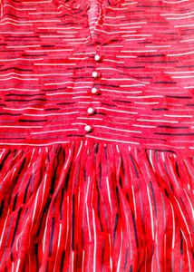 Striped Red Dress