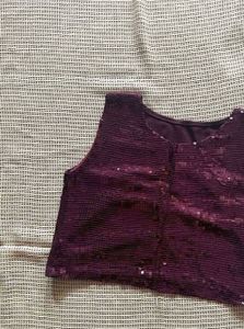 Sequinned Blouse/ Crop Top