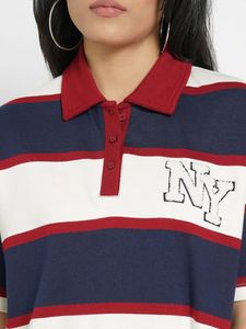 Striped Polo Dress with NY Logo