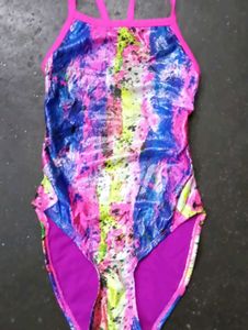 Vibrant Abstract Print One-Piece Swimsuit