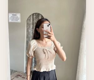 shirred top