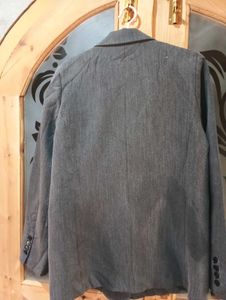 Gray Casual Blazer