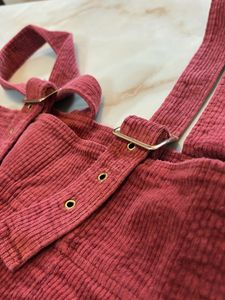 Pink Pinafore Midi Dress