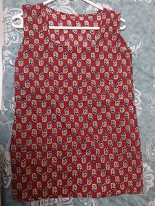 Chic Sleeveless Printed kurta
