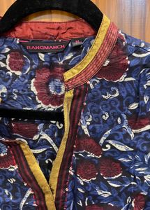 Rangmanch Blue Floral Kurta