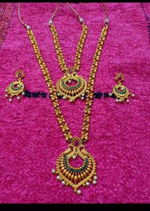 Elegant Peacock Necklace Set