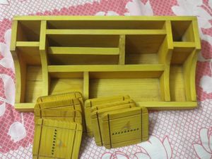 Wooden Desk Organizer