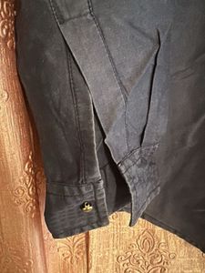Classic Dark Men's Button-Up Shirt