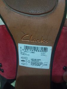 Clarks Black &amp; Red Shola Curtain Embellished