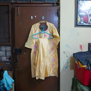 Yellow Embroidered Kurta Set