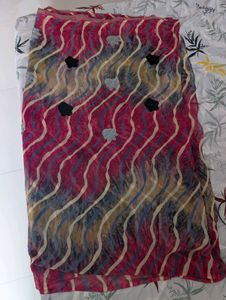 Unique Multi colour Georgette Saree
