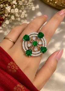 Studed American Daimond Ring
