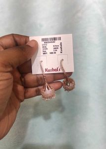 Kushal brand rose gold Jumka Totally new