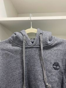 Timberland Grey Solid Hoodie
